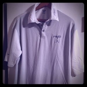 Grey Mens Ping Collared Shirt